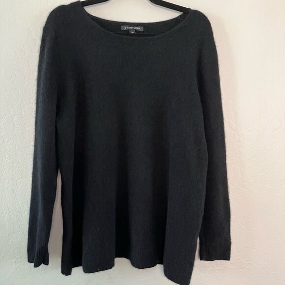 41 Hawthorne Women's Black Cashmere Crewneck Sweater Size 3X - Picture 1 of 10